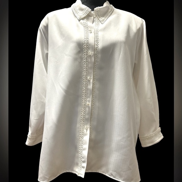 Vintage Toni Marie For Sissies Sportswear Blouse Size 18 - Picture 2 of 9